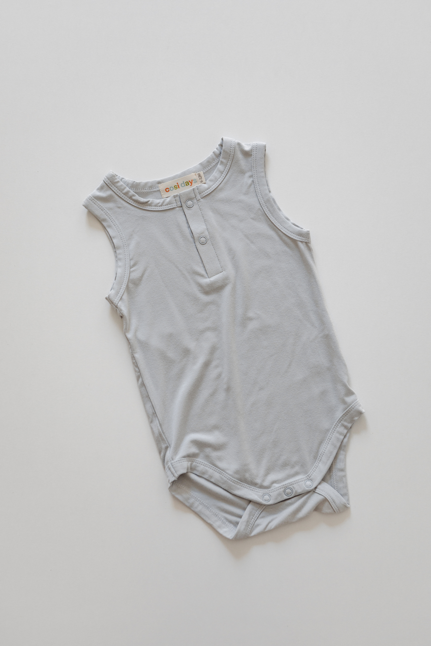 Bamboo Sleeveless Bodysuit - Dove Grey